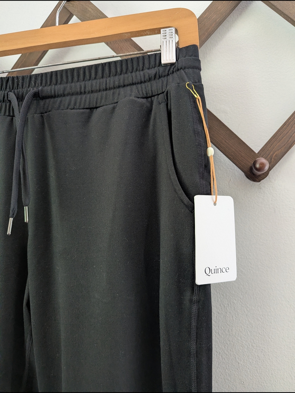 Quince Flowknit Mid-Rise Joggers in Black - Picture 5 of 7